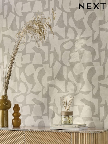 Natural Soft Minimal Geo A4 Wallpaper Sample (765341) | £1