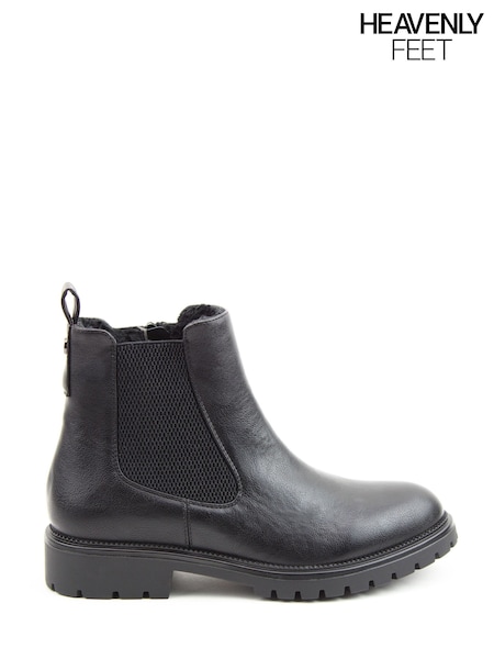 Black - Heavenly Feet Feet Bally Ankle Boots