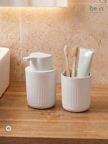 Reborn Soap Dispenser & Toothbrush Holder Bundle