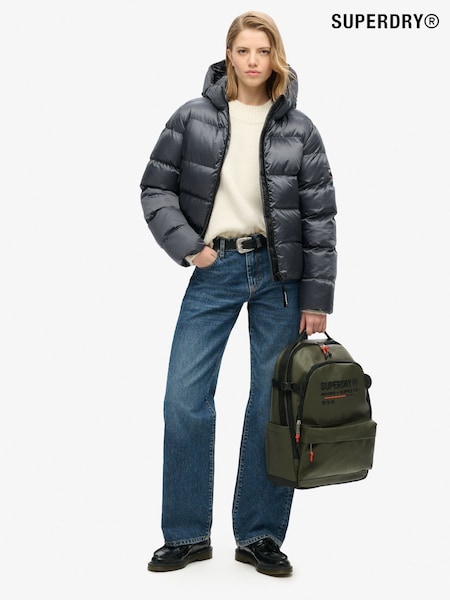 Superdry Olive Green 100% Cotton Tarp Utility Backpack (767623) | £60