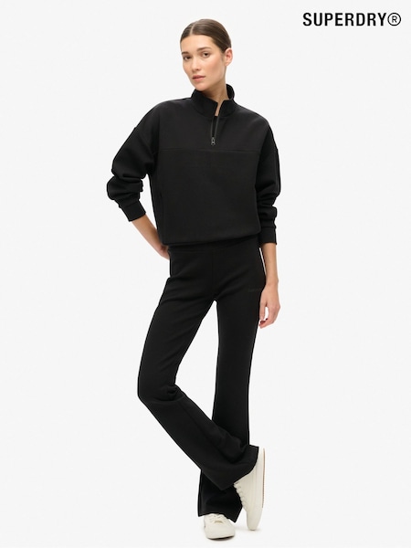 Superdry Black Sport Tech LR Flare Trousers (768035) | £50
