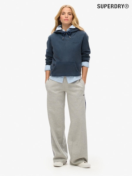 Superdry Lightning Grey Gindle Essential Logo Straight Trousers (768143) | £50