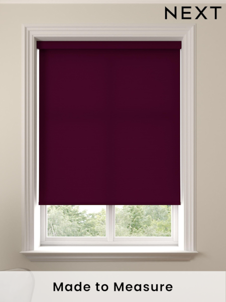Blackcurrant Purple Asher Made To Measure Light Filtering Roller Blind (768163) | £20
