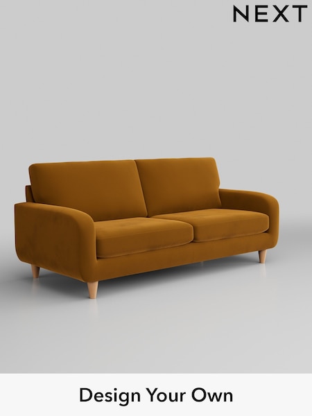Plush Velvet Easy Clean/Mustard Yellow Camden (768618) | £1,099