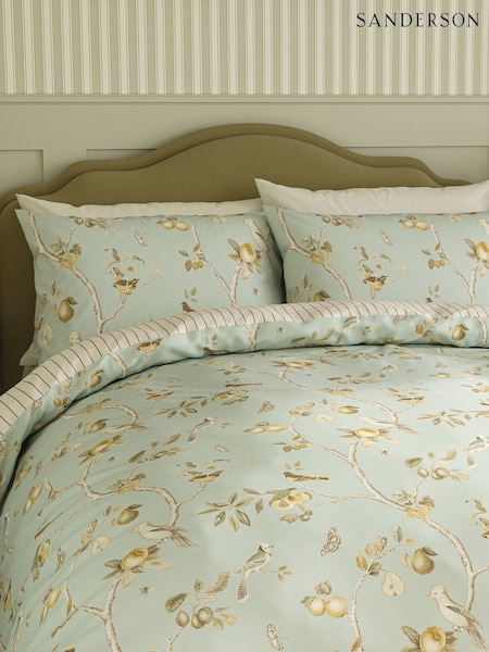 Sanderson Fruit Avairy Floral Duvet Cover And Pillowcase Set