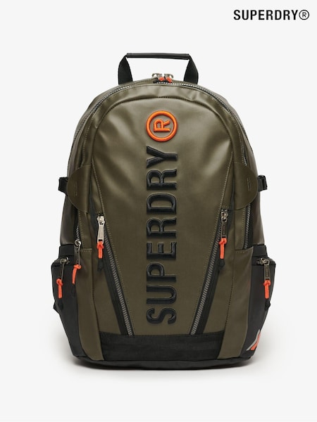 Superdry Olive Green 100% Cotton Tarp Emb Rucksack (769868) | £65