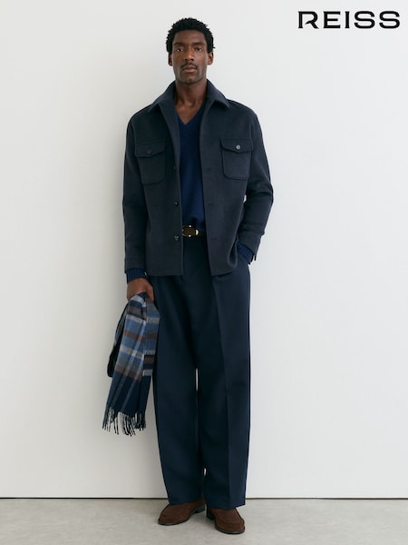 Airforce Blue - Regular Reiss Liam Shirt