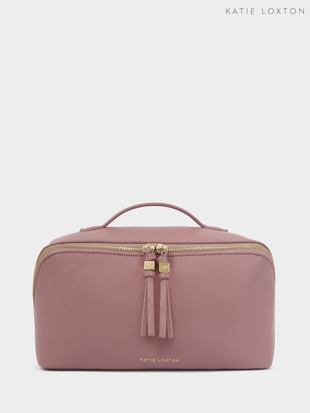 Pink - Katie Loxton Soho Large Make Up / Wash Bag