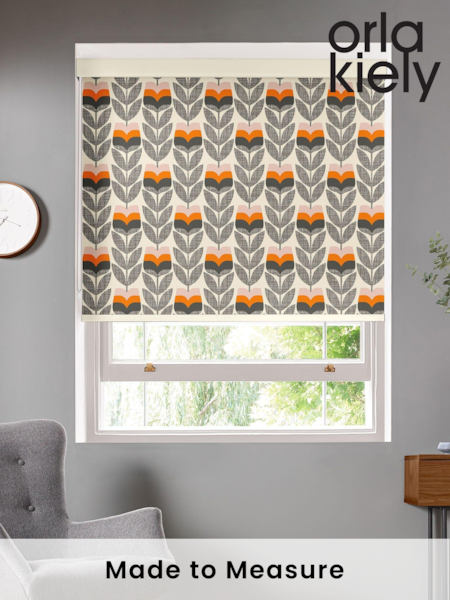 Orla Kiely Orange Rosebud Made To Measure Roller Blind (776435) | £58