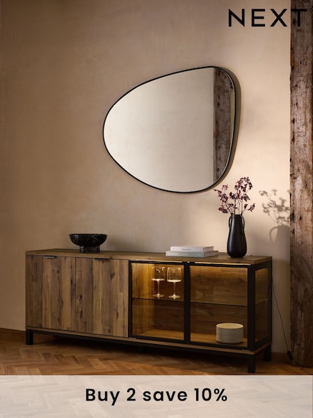 Dark Bronx Glass Lit Sideboard (776707) | £525