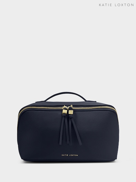 Blue - Katie Loxton Soho Large Make Up / Wash Bag