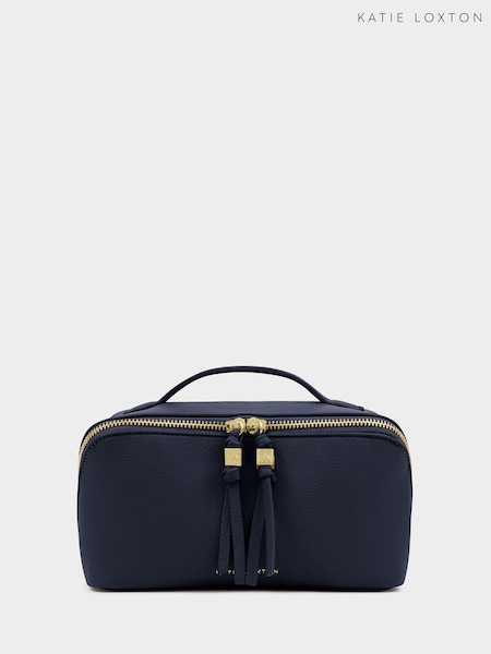 Blue - Katie Loxton Soho Medium Make Up / Wash Bag