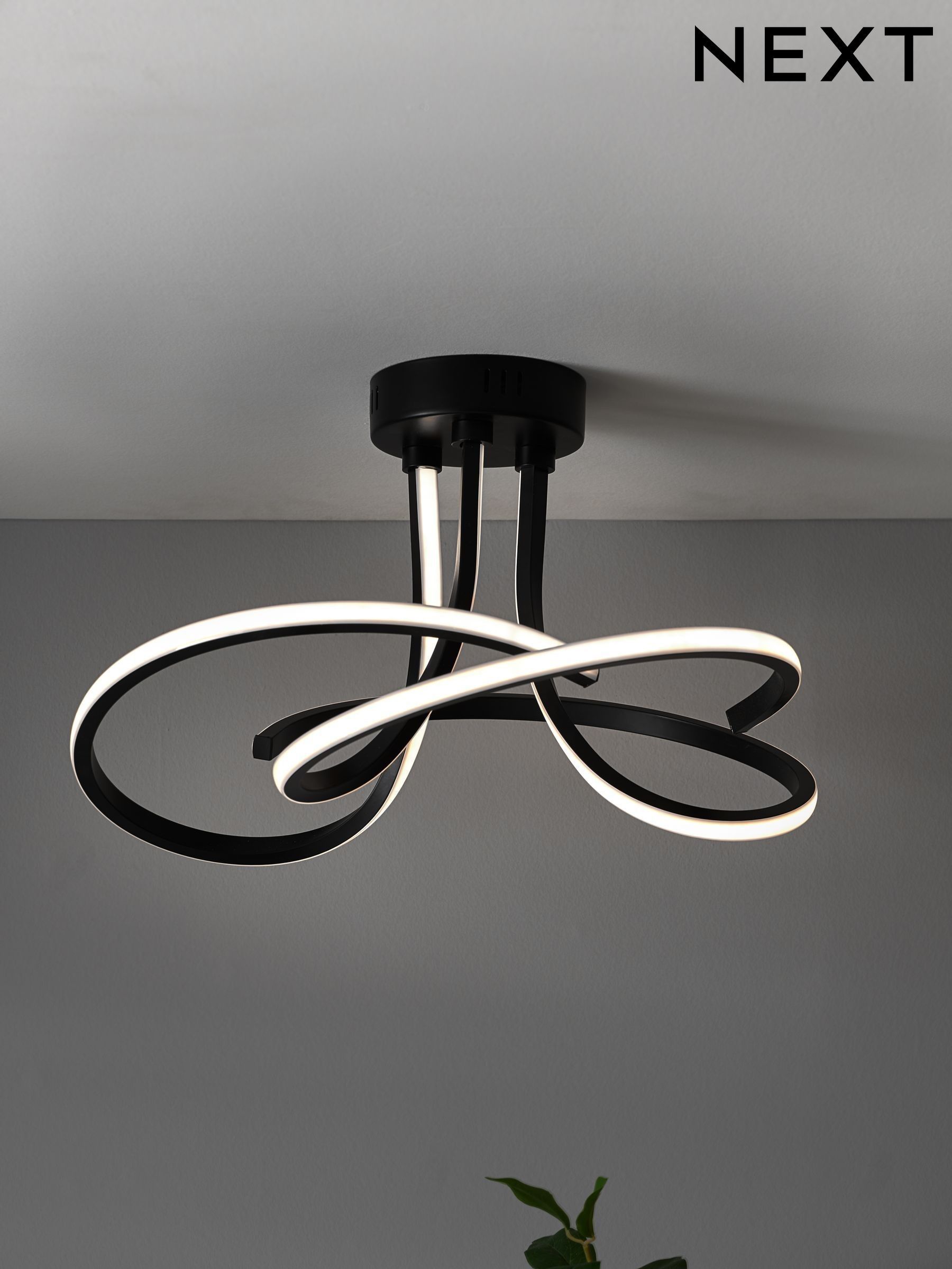 Led ceiling light black on sale