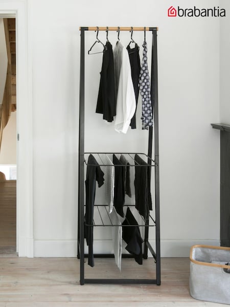 Brabantia Black Small Linn Clothes Rail And Storage Unit (779799) | £135