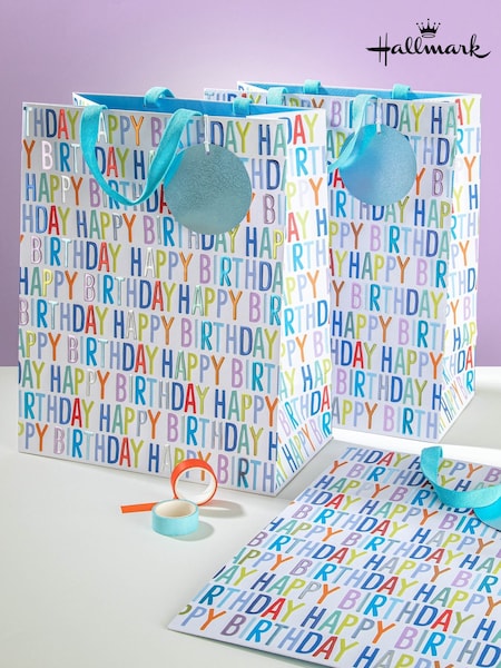 Hallmark 3 Large Wendy Jones-blackett Birthday Gift Bags