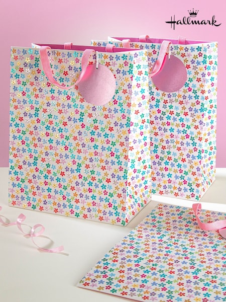 Hallmark 3 Large Wendy Jones-blackett Floral Gift Bags