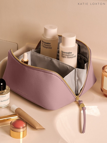 Pink - Katie Loxton Soho Medium Make Up / Wash Bag