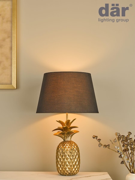 Dar Lighting Gold Safa Table Lamp (780915) | £79