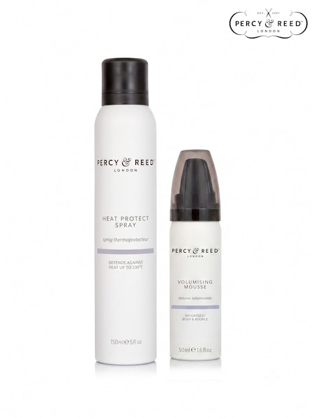 Percy & Reed Heat Protect Spray 150ml & Volumising Mousse 50ml Duo (worth £34)
