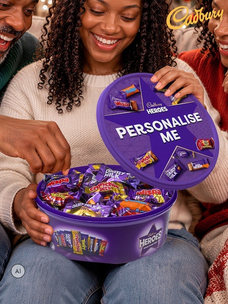 Heroes Personalised Chocolate Tub By Cadbury