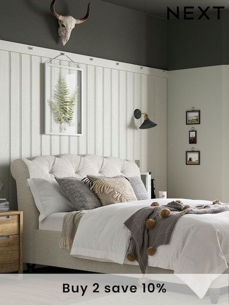 Wool Blend Natural Stone Hartford Upholstered Ottoman Storage Bed Frame (782412) | £915 - £1,115