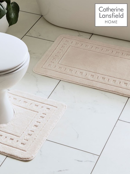 Catherine Lansfield Set of 2 Cream Armoni Bath Set (782570) | £13