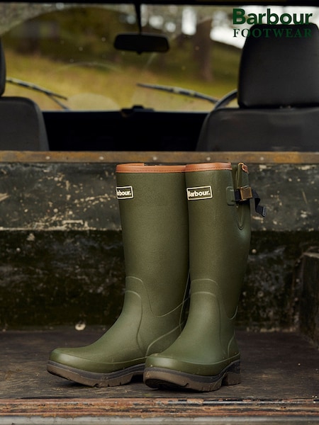 Barbour® Olive Green Tempest Wellington Boots (782960) | £109
