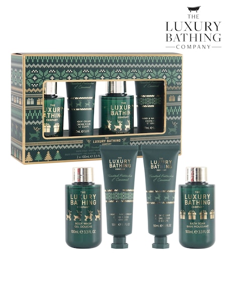 The Luxury Bathing Company Toasted Pistachio & Caramel Tis' The Season Gift Set