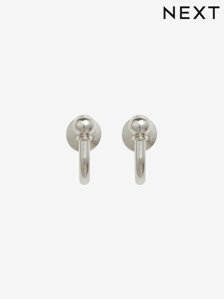 Set of 2 Brushed Silver Curtain Tie Back Hooks (783745) | £5