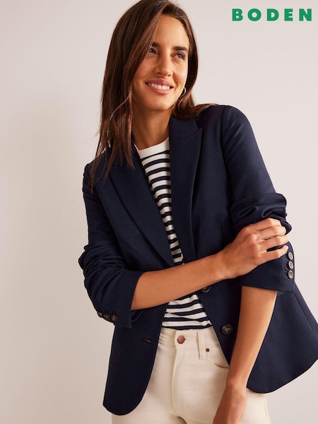 Boden Light Blue The Marylebone Jersey Blazer (784481) | £120