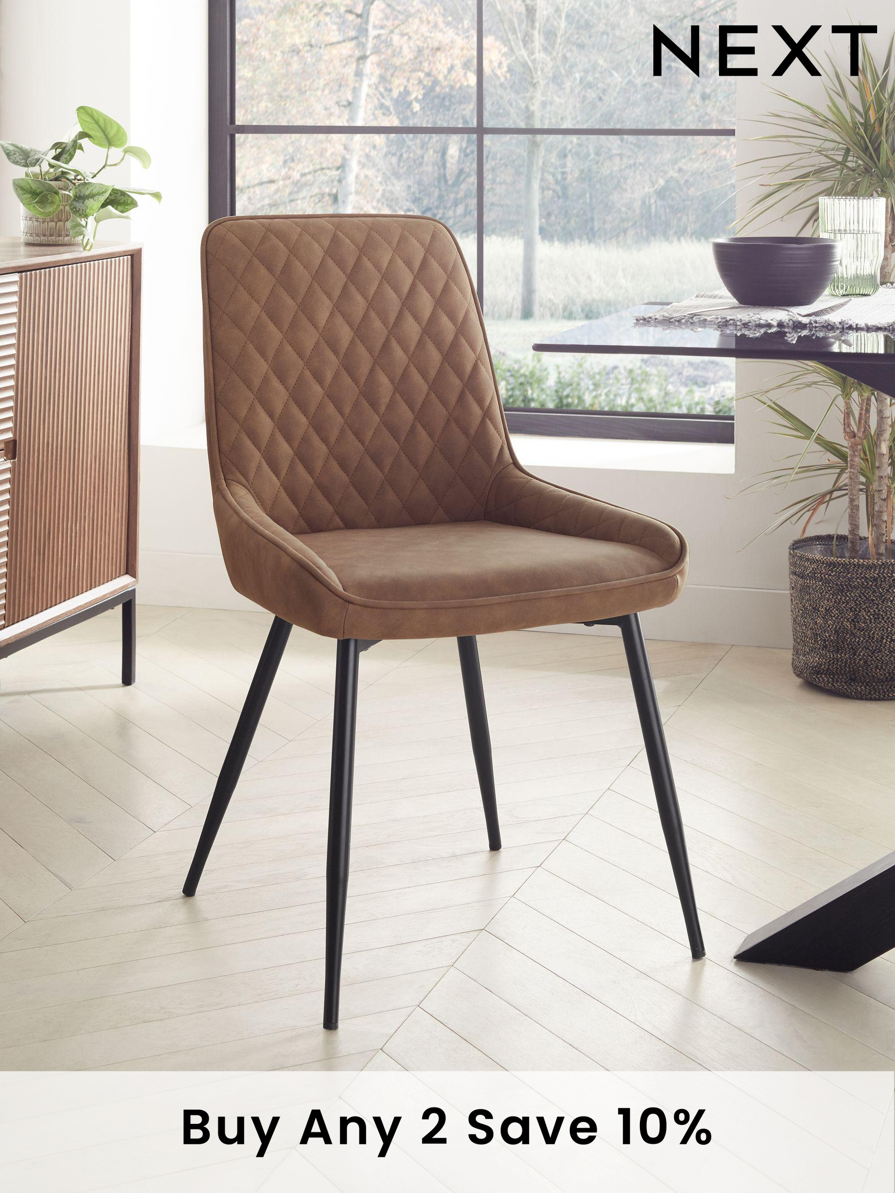 Tan leather dining chairs next discount