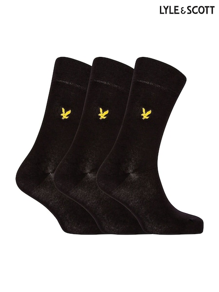 Black Lyle & Scott Socks 3 Pack (785369) | £15