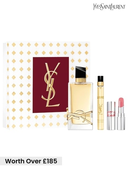 Yves Saint Laurent Libre Eau De Parfum 90ml & Mini Loveshine Lipstick Gift Set Worth Over £185