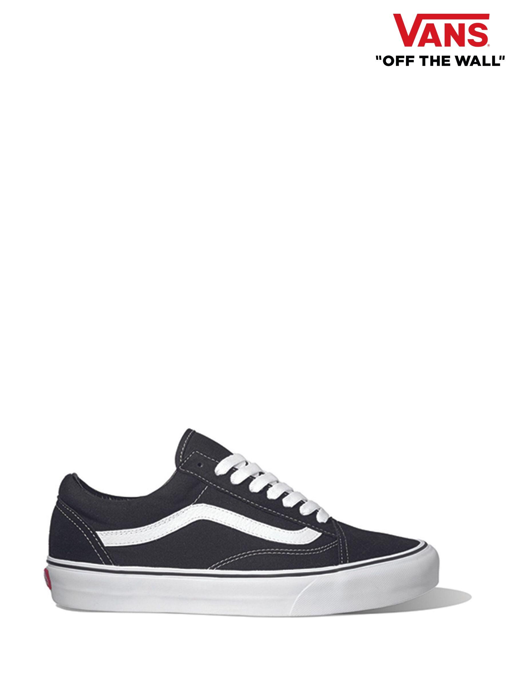 Vans black and white trainers top