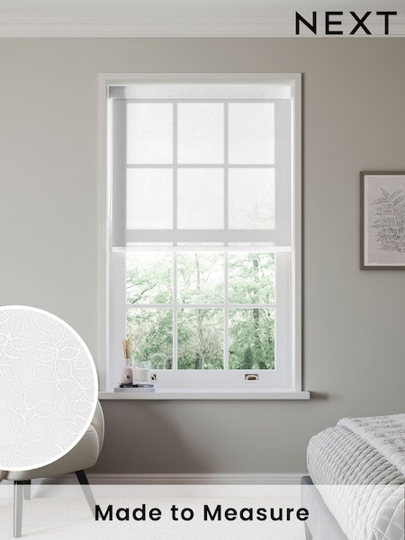 White Surfry Made to Measure Roller Blind (786196) | £63
