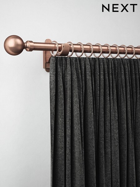 Antique Copper 10 Pack 28mm Diameter Metal Curtain Pole Rings (786211) | £6