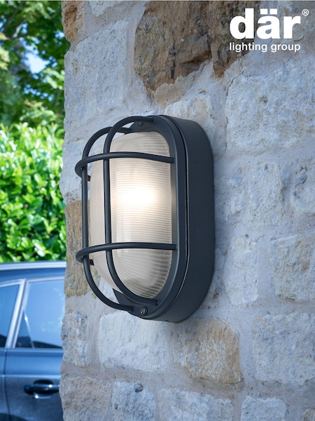 Dar Lighting Black Salcombe Outdoor Wall Light (786272) | £65