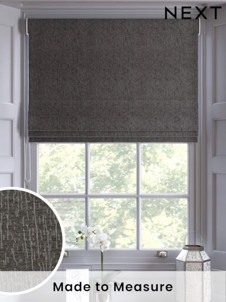 Grey Chenille Made To Measure Roman Blind (789000) | £79
