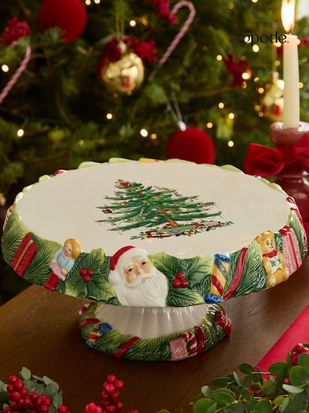 Spode Christmas Memories Footed Cake Plate