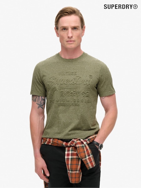 Superdry Green Embossed Vl Graphic T-Shirt (789637) | £30