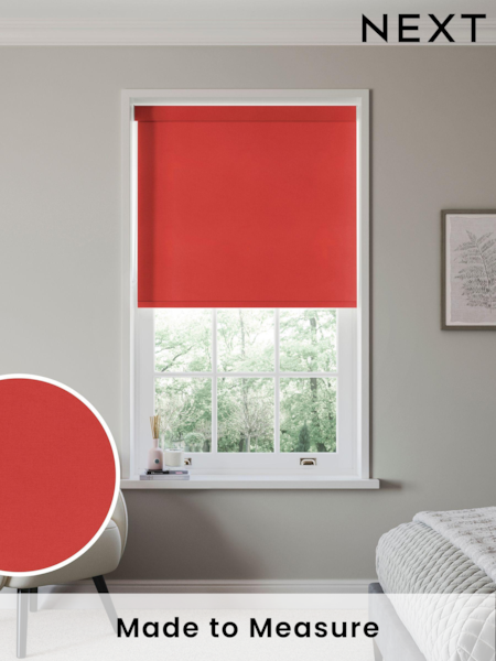 Red Solstice Made to Measure Blackout Roller Blind (789711) | £66