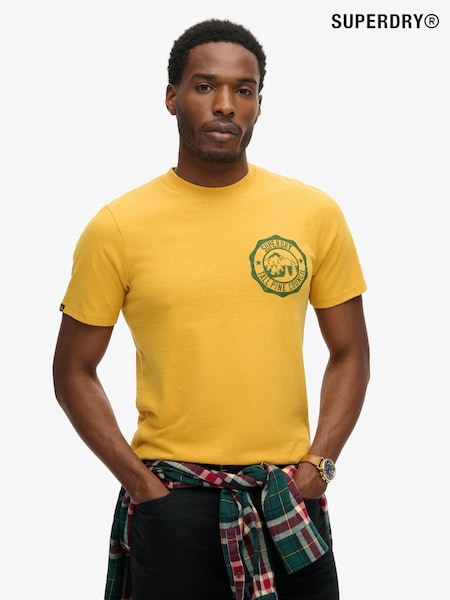 Superdry Yellow Lo-Fi Outdoor Graphic T-Shirt (789809) | £30