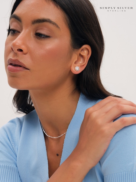 925 Sterling Silver - Simply Silver Twist Chain Necklace