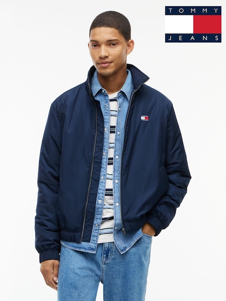 Blue - Regular Tommy Jeans Water Repellent Relaxed Padded Jacket