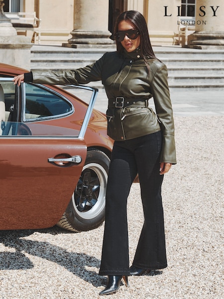Black - Lipsy High Waist Glam Flare Leg Jeans
