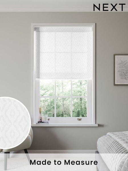 White Kenny Made to Measure Roller Blind (791746) | £66