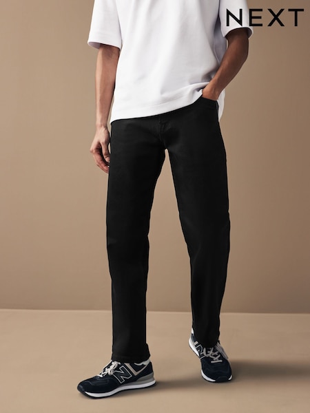 Black Straight Fit Motionflex Jeans (791811) | £38