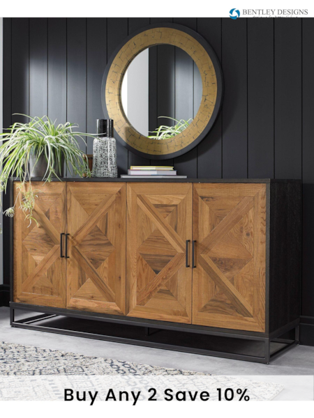 Bentley Designs Natural Indus Wide Sideboard (792120) | £1,100