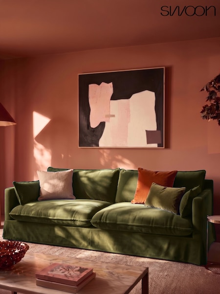 Swoon Keswick Easy Velvet 4 Seater Sofa