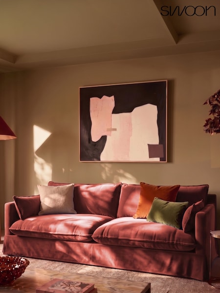 Swoon Keswick Easy Velvet 4 Seater Sofa